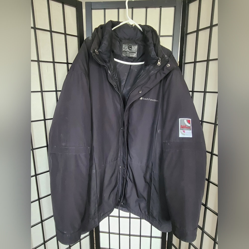 Mens Vintage Ecko Function 2-in-1 Component System Winter Jacket, 2XL,black